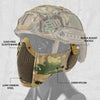 Votagoo Airsoft Mesh Mask Tactical Foldable Half Mesh Mask