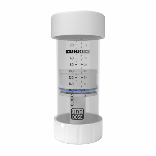Unidose Metered-Dose Topical Applicators, White, 42 mL (Pack of 25)