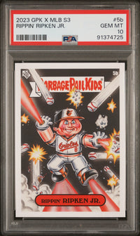 Graded 2023 Topps Garbage Pail Kids Cal Ripken Jr. #5B Rippin Ripken Jr Baseball Card PSA 10 Gem Mint