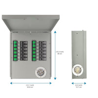 12-Circuit 120/240V 30A Non-Automatic Transfer Switch