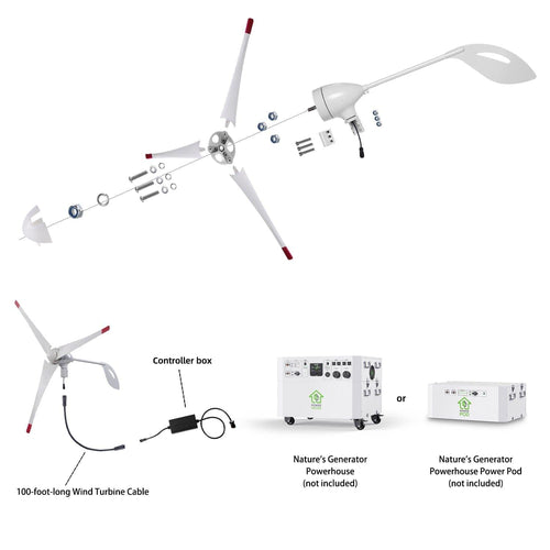 Nature's Generator 350W Wind Turbine