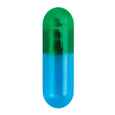 CONI-SNAP Hard Gelatin Capsules, Size #3, Green/Blue (5,000 Count Bulk)