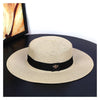 New Fashion Straw Hat Outdoor Leisure Sun Hat Women's Sun Hats UV Protection Large Wide Brim Hat Women Packable Sun Hat for Women Straw Hats Summer Beach Hat Ladies Wild Hats Straw Hat For Women