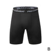 New Male Fitness Quick-Drying Tight Shorts Elastic Compression Leggings Training Pants Men Running Shorts Comfort Black Gray Mens Running Compression Pants Workout Cool Quick Dry Sports Shorts for Running Athletic Underwear