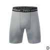 New Male Fitness Quick-Drying Tight Shorts Elastic Compression Leggings Training Pants Men Running Shorts Comfort Black Gray Mens Running Compression Pants Workout Cool Quick Dry Sports Shorts for Running Athletic Underwear