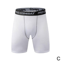 New Male Fitness Quick-Drying Tight Shorts Elastic Compression Leggings Training Pants Men Running Shorts Comfort Black Gray Mens Running Compression Pants Workout Cool Quick Dry Sports Shorts for Running Athletic Underwear