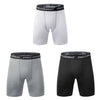 New Male Fitness Quick-Drying Tight Shorts Elastic Compression Leggings Training Pants Men Running Shorts Comfort Black Gray Mens Running Compression Pants Workout Cool Quick Dry Sports Shorts for Running Athletic Underwear