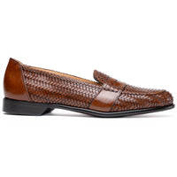 15-585-CGN NICOLA Italian Calfskin Basketweave, Cognac