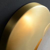Nordic Art Wall Lamp with Copper Design for Living Room Lighting