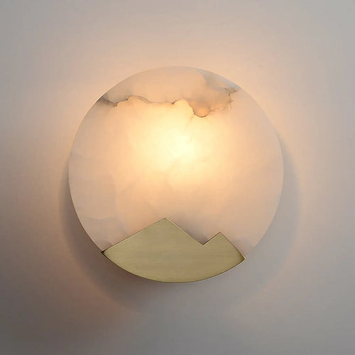 Nordic Art Wall Lamp with Copper Design for Living Room Lighting
