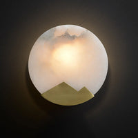 Nordic Art Wall Lamp with Copper Design for Living Room Lighting