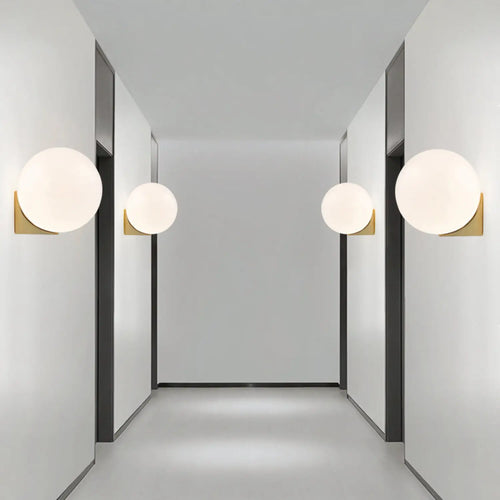 Nordic Circle Light Fixture for Bedroom & Hallway Lighting