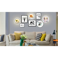Nordic Crystal Circular Lamp with Simple LED Design for Living Room & Bedroom