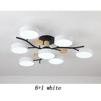 Nordic LED Ceiling Light for Living Room in Soft Macaron Style