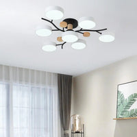 Nordic LED Ceiling Light for Living Room in Soft Macaron Style