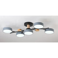 Nordic LED Ceiling Light for Living Room in Soft Macaron Style