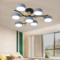 Nordic LED Ceiling Light for Living Room in Soft Macaron Style