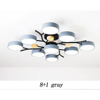 Nordic LED Ceiling Light for Living Room in Soft Macaron Style