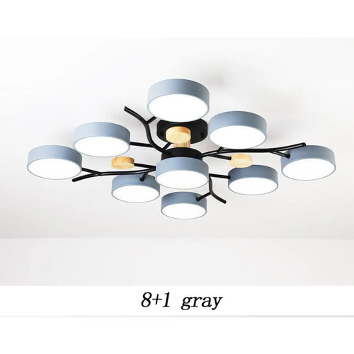 Nordic LED Ceiling Light for Living Room in Soft Macaron Style