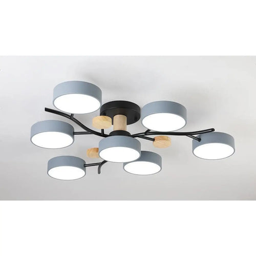 Nordic LED Ceiling Light for Living Room in Soft Macaron Style