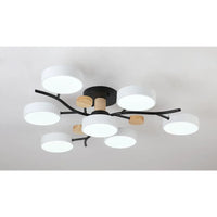 Nordic LED Ceiling Light for Living Room in Soft Macaron Style