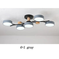 Nordic LED Ceiling Light for Living Room in Soft Macaron Style