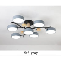 Nordic LED Ceiling Light for Living Room in Soft Macaron Style