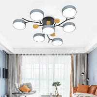 Nordic LED Ceiling Light for Living Room in Soft Macaron Style