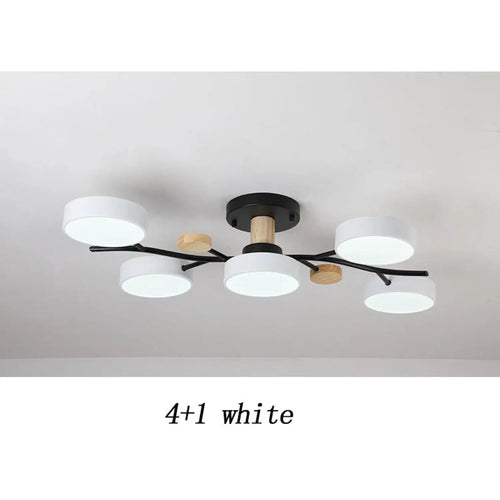 Nordic LED Ceiling Light for Living Room in Soft Macaron Style