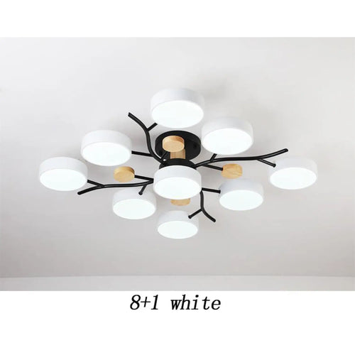 Nordic LED Ceiling Light for Living Room in Soft Macaron Style