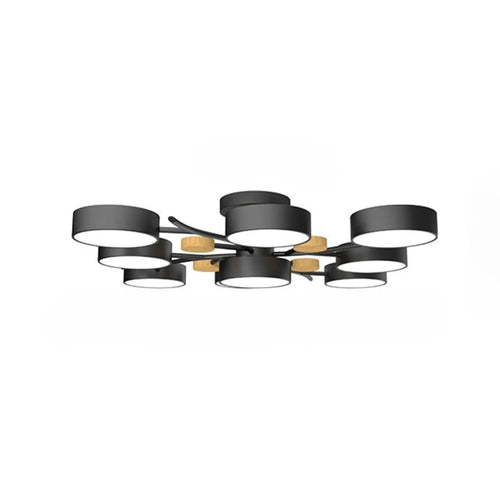Nordic LED Ceiling Light for Living Room in Soft Macaron Style