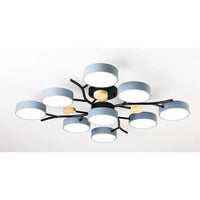 Nordic LED Ceiling Light for Living Room in Soft Macaron Style