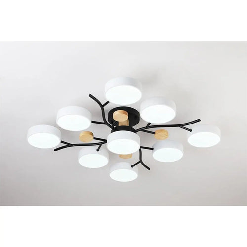 Nordic LED Ceiling Light for Living Room in Soft Macaron Style