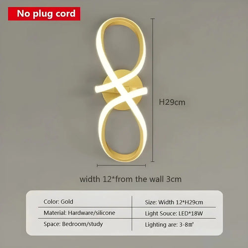 Nordic Style Wall Lamp LED – Modern Minimalist Bedside Light Fixture