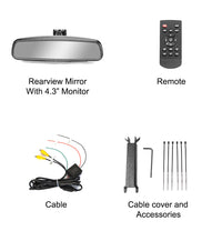 Master Tailgaters 10.5" Rear View Mirror with 4.3" LCD Screen | Ultra High Brightness | Rearview Universal Fit | Auto Adjusting Brightness LCD | Anti Glare | Full Mirror Replacement