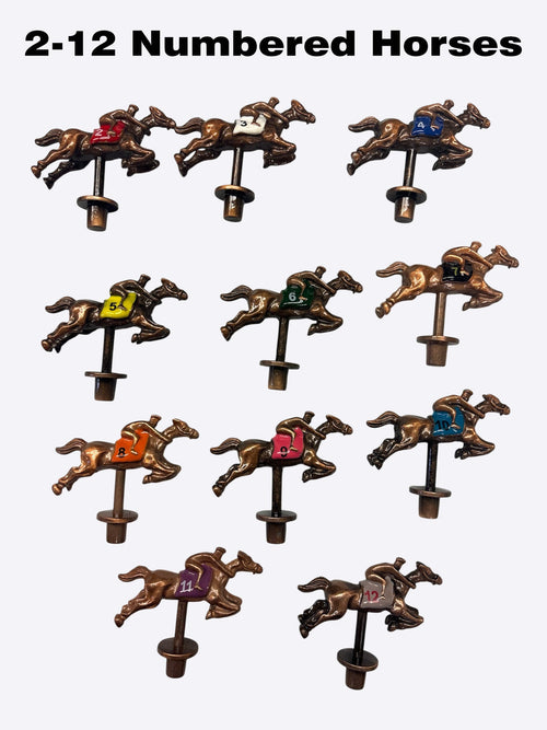 The Horse Race Party Game Brown Striped Track Edition