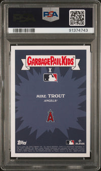 Graded 2023 Topps Garbage Pail Kids Mike Trout #2B Trout Fishing Baseball Card PSA 10 Gem Mint