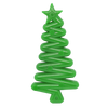 Christmas Tree Nylon Dog Chew Toy for Aggressive Chewers | USA Made & FDA Compliant