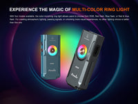 Fenix E06R Keychain Light with White, UV, and Red Laser Lights