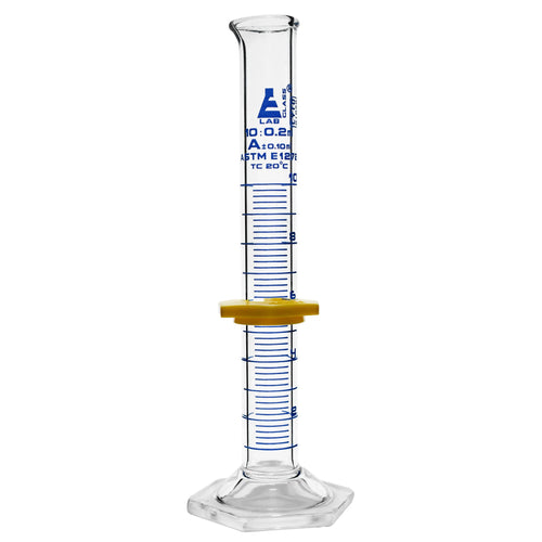 Class A Graduated Glass Cylinder, Single Scale, 10 mL