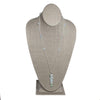 Opalite Amazonite Drop Necklace Sterling Silver Chain
