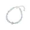 Opalite Beaded Freshwater Pearl Bracelet Adjustable
