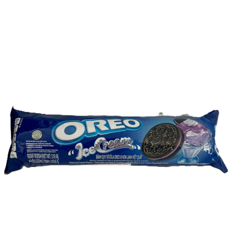 Oreo Blueberry Ice Cream Flavor – Blueberry Crème Sandwich Cookies 119.6g (Indonesia)