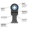 BOSCH OSL114C 1-1/4 In. Starlock® Oscillating Multi Tool Carbide Plunge Cut Blade