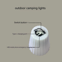 Outdoor Camping Light with LED – Bright, Portable & USB Rechargeable
