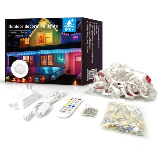 Outdoor LED Light Strip with Bluetooth Control for Eaves and Patios