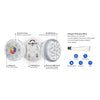 Outdoor LED Lights Waterproof RGB Pool Lamp with 20-Hour Runtime