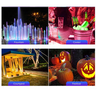 Outdoor LED Lights Waterproof RGB Pool Lamp with 20-Hour Runtime