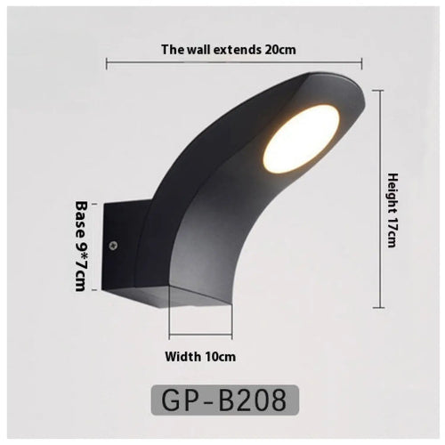 Outdoor LED Wall Lamp with Durable Aluminum Housing Waterproof Design