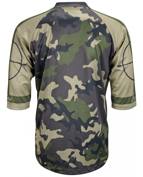 Outlaw Camo Green Men's MTB Cycling Jersey (S, M, L, XL, 2XL, 3XL)